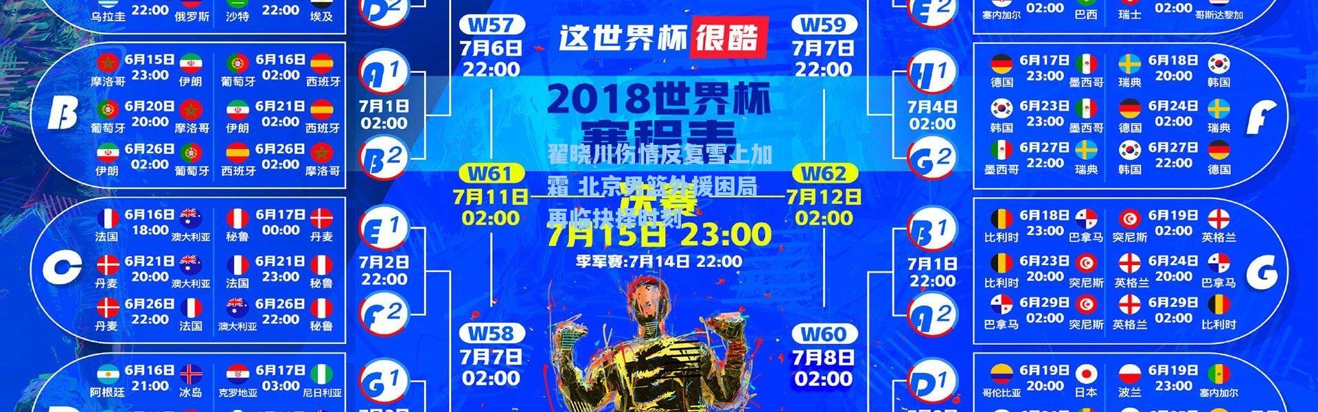 彩客网官网登录-翟晓川伤情反复雪上加霜 北京男篮外援困局再临抉择时刻